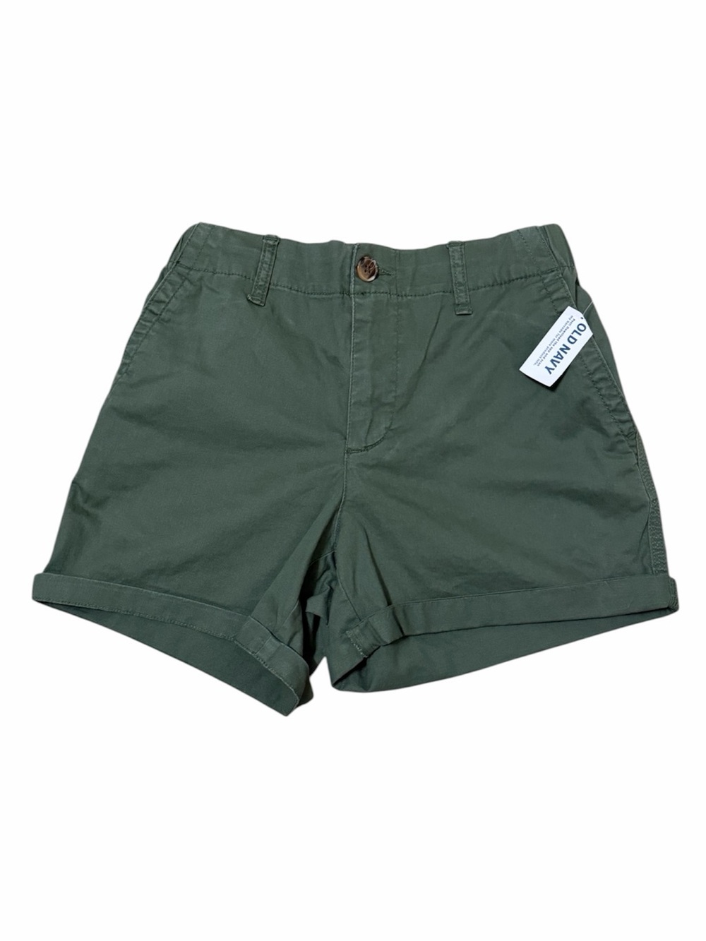 OLD NAVY High Waisted OG Chino Shorts in Olive Green NWT
